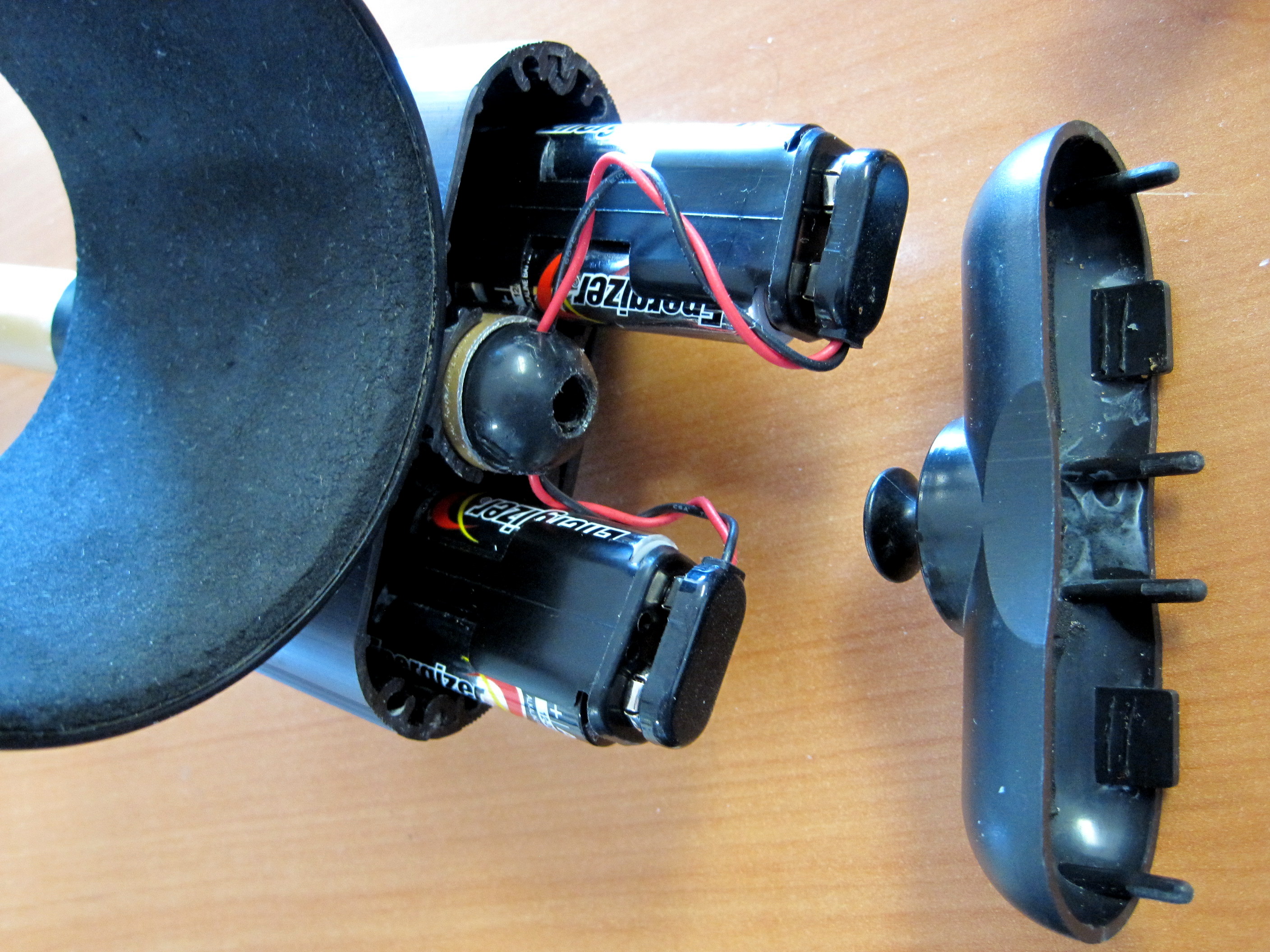 The detector had been stored with bad batteries which had leaked. The  beauty of this design is that the